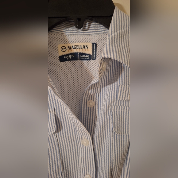 Magellan outdoors girls southern summer fishing shirt dress size 12-14 - Picture 5 of 8